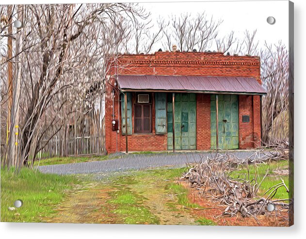Original US POST OFFICE in Chinese Camp - Acrylic Print