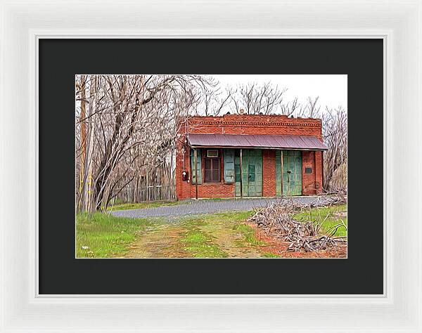 Original US POST OFFICE in Chinese Camp - Framed Print