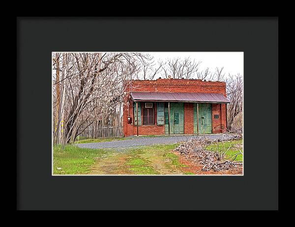 Original US POST OFFICE in Chinese Camp - Framed Print