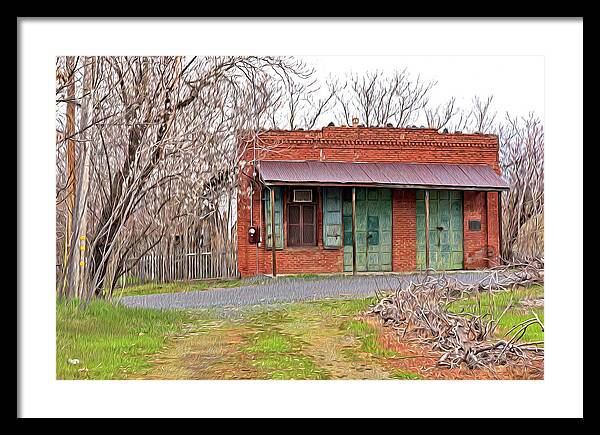 Original US POST OFFICE in Chinese Camp - Framed Print