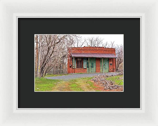 Original US POST OFFICE in Chinese Camp - Framed Print