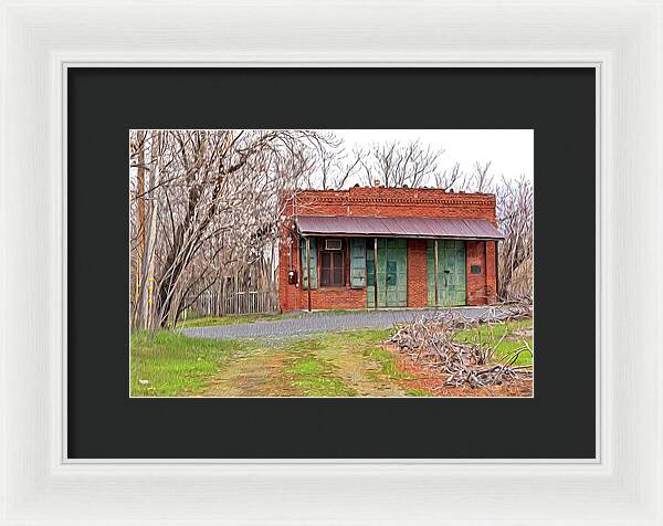 Original US POST OFFICE in Chinese Camp - Framed Print