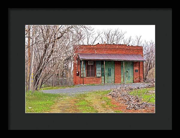 Original US POST OFFICE in Chinese Camp - Framed Print