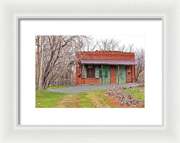 Original US POST OFFICE in Chinese Camp - Framed Print