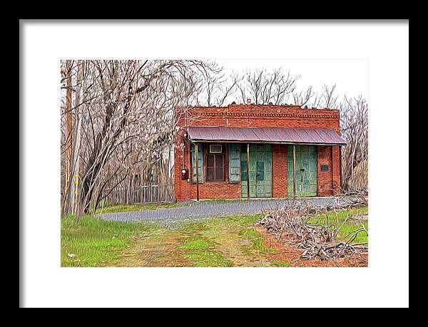 Original US POST OFFICE in Chinese Camp - Framed Print