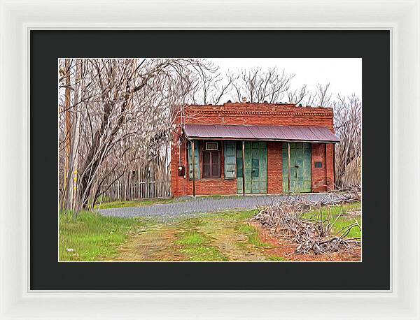 Original US POST OFFICE in Chinese Camp - Framed Print
