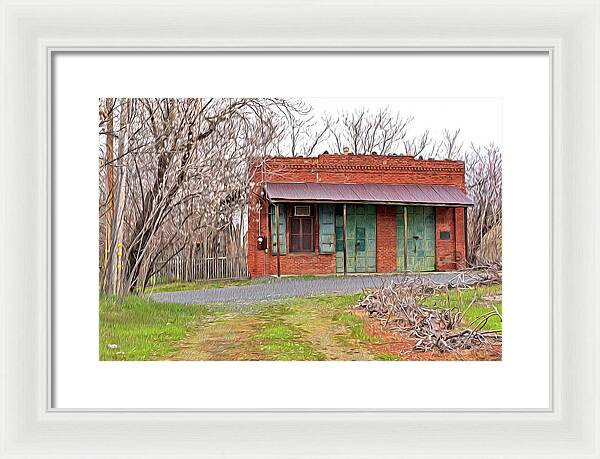 Original US POST OFFICE in Chinese Camp - Framed Print