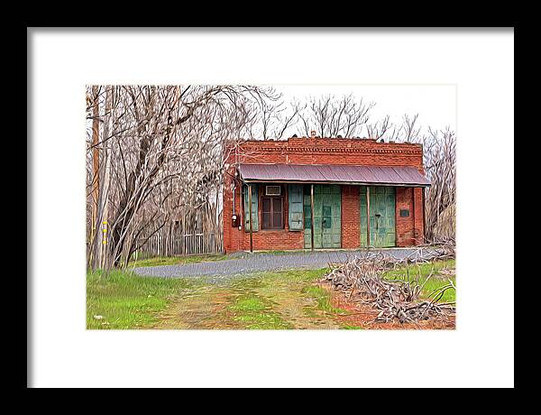 Original US POST OFFICE in Chinese Camp - Framed Print