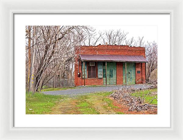 Original US POST OFFICE in Chinese Camp - Framed Print