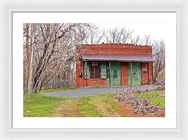 Original US POST OFFICE in Chinese Camp - Framed Print