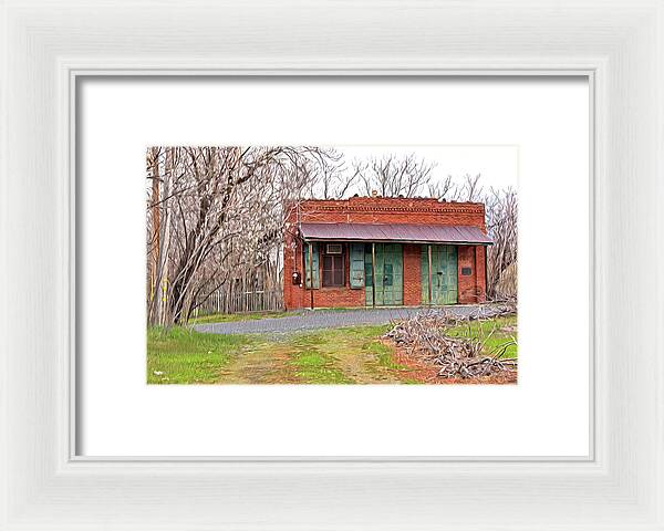 Original US POST OFFICE in Chinese Camp - Framed Print