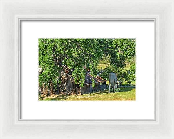 Outdoor Barn Central California - Framed Print