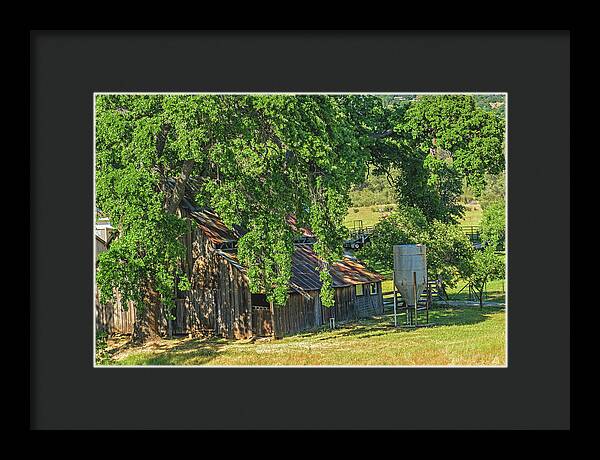 Outdoor Barn Central California - Framed Print