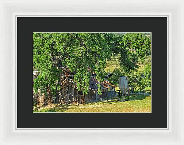 Outdoor Barn Central California - Framed Print