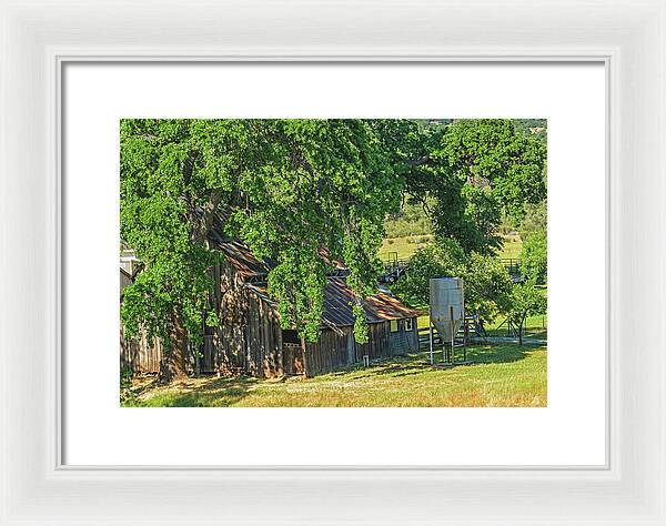 Outdoor Barn Central California - Framed Print
