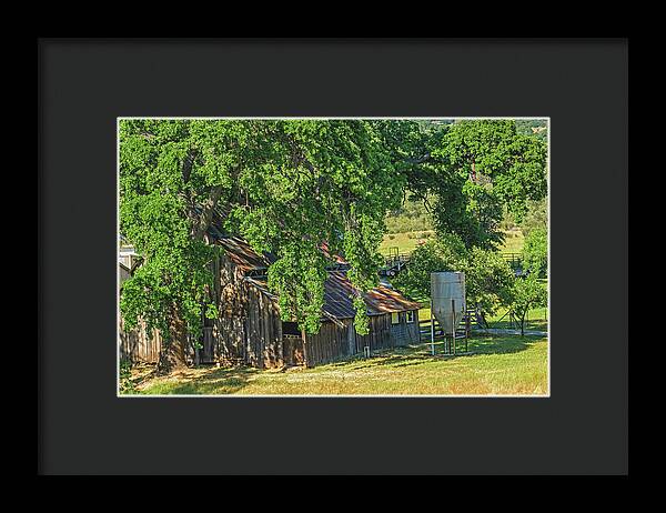 Outdoor Barn Central California - Framed Print