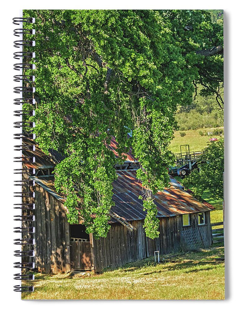 Outdoor Barn Central California - Spiral Notebook
