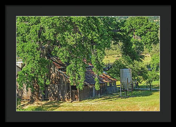 Outdoor Barn Central California - Framed Print