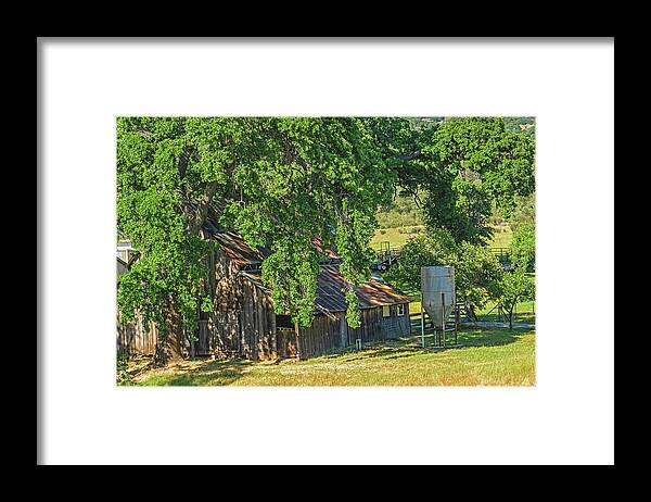 Outdoor Barn Central California - Framed Print