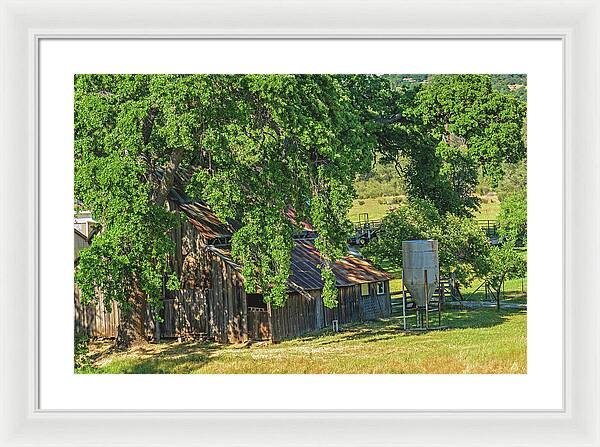 Outdoor Barn Central California - Framed Print