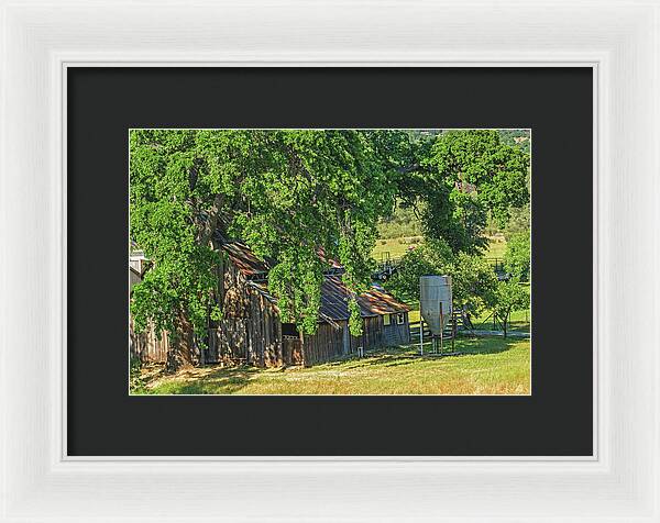 Outdoor Barn Central California - Framed Print