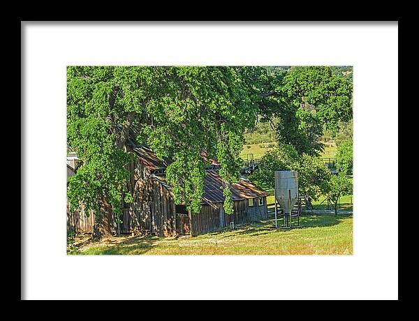 Outdoor Barn Central California - Framed Print