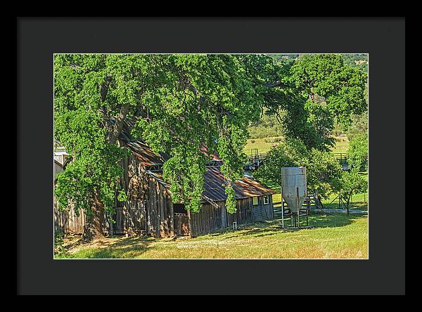 Outdoor Barn Central California - Framed Print