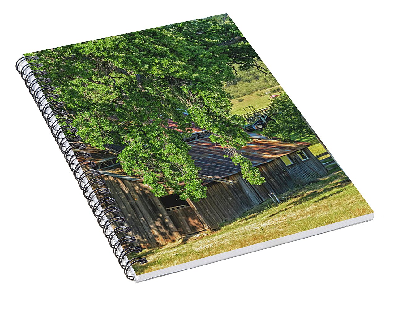 Outdoor Barn Central California - Spiral Notebook