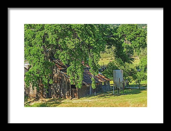 Outdoor Barn Central California - Framed Print