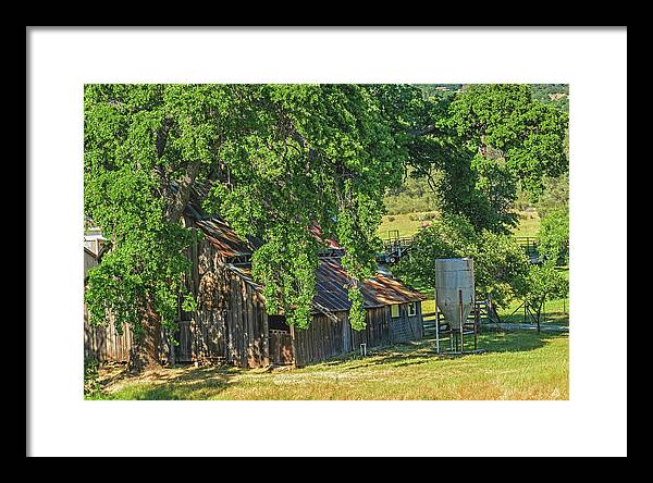 Outdoor Barn Central California - Framed Print