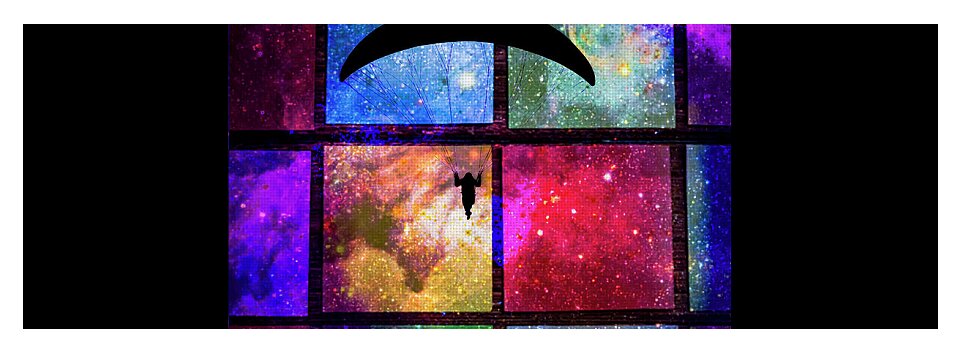 Paragliding Silhouette and Boxed Art - Yoga Mat