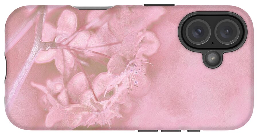 Pink Flowers Background Artistic Backdrop  - Phone Case