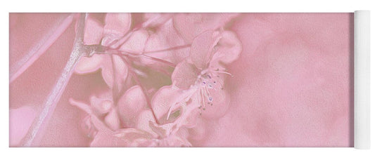 Pink Flowers Background Artistic Backdrop  - Yoga Mat