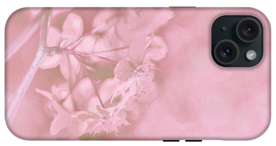 Pink Flowers Background Artistic Backdrop  - Phone Case