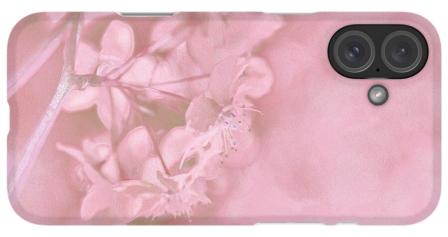 Pink Flowers Background Artistic Backdrop  - Phone Case