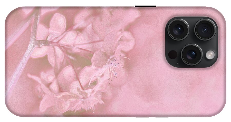 Pink Flowers Background Artistic Backdrop  - Phone Case