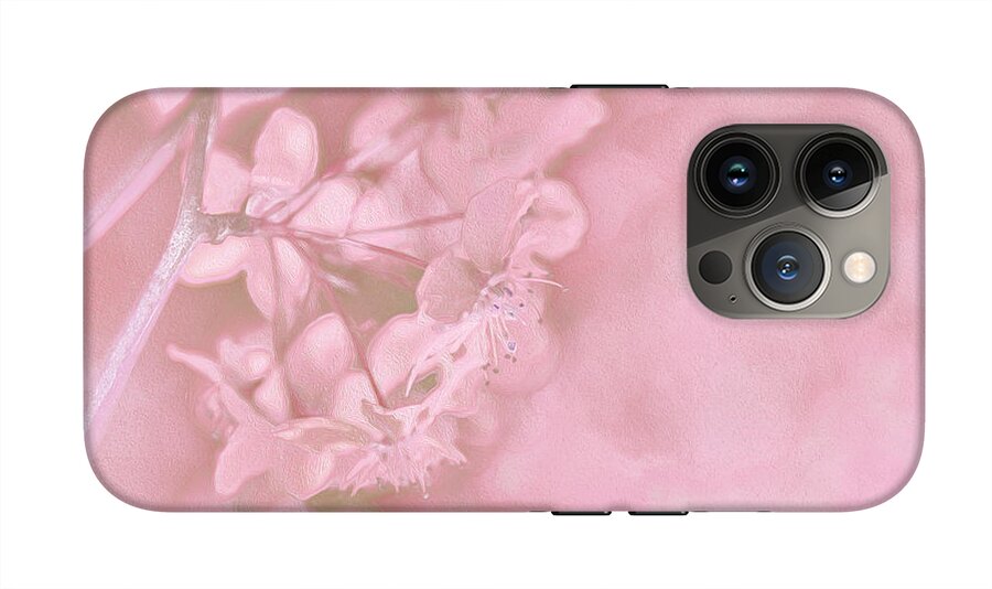 Pink Flowers Background Artistic Backdrop  - Phone Case