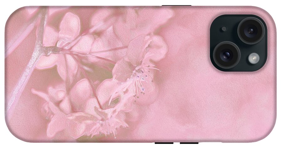 Pink Flowers Background Artistic Backdrop  - Phone Case