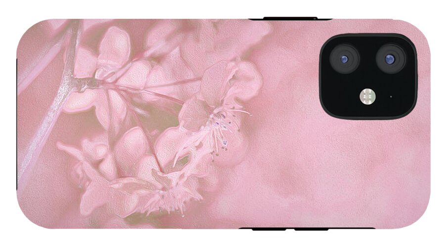 Pink Flowers Background Artistic Backdrop  - Phone Case