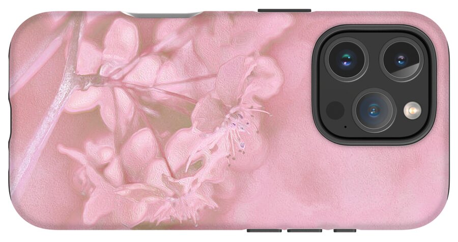 Pink Flowers Background Artistic Backdrop  - Phone Case