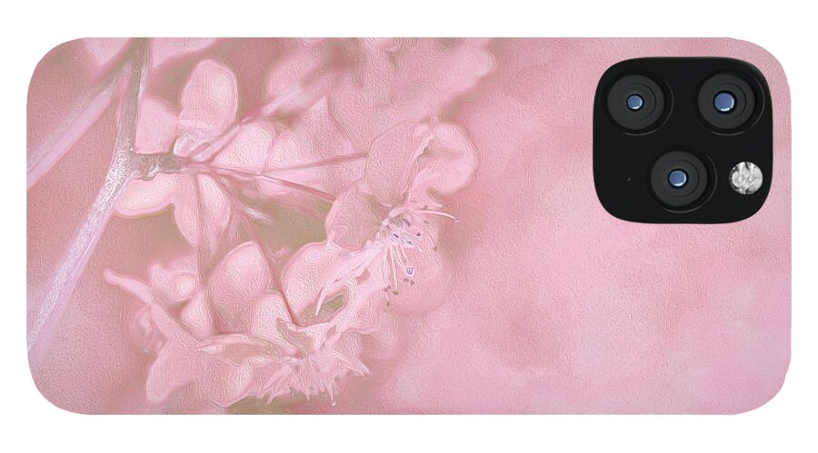 Pink Flowers Background Artistic Backdrop  - Phone Case