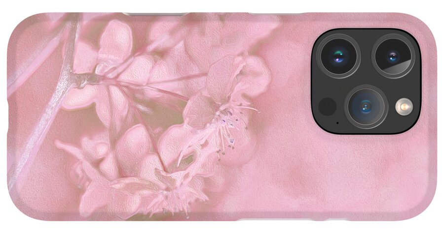 Pink Flowers Background Artistic Backdrop  - Phone Case