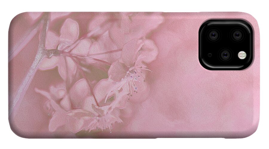 Pink Flowers Background Artistic Backdrop  - Phone Case