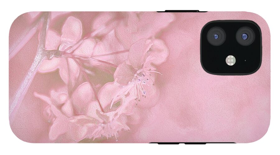 Pink Flowers Background Artistic Backdrop  - Phone Case