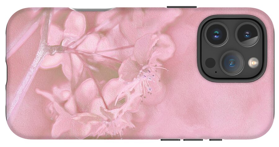 Pink Flowers Background Artistic Backdrop  - Phone Case