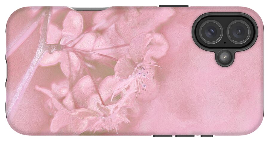 Pink Flowers Background Artistic Backdrop  - Phone Case