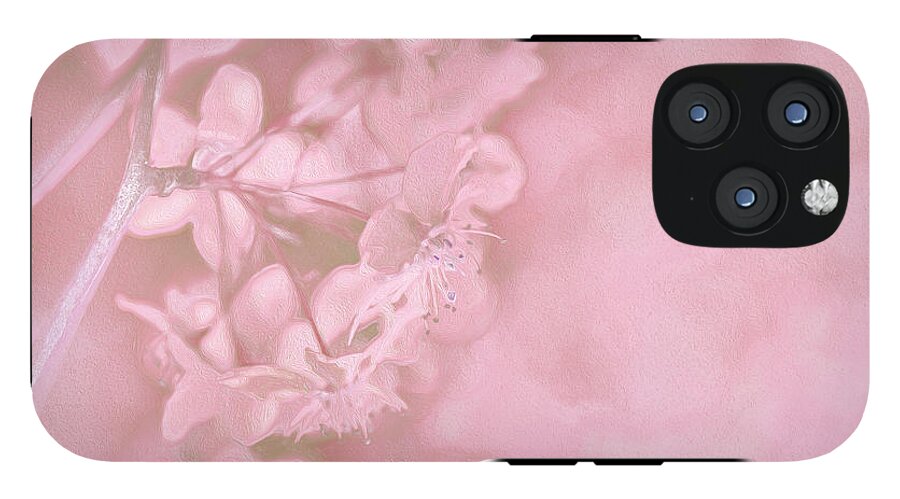 Pink Flowers Background Artistic Backdrop  - Phone Case