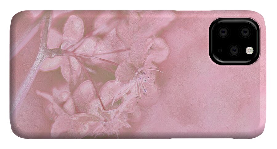 Pink Flowers Background Artistic Backdrop  - Phone Case