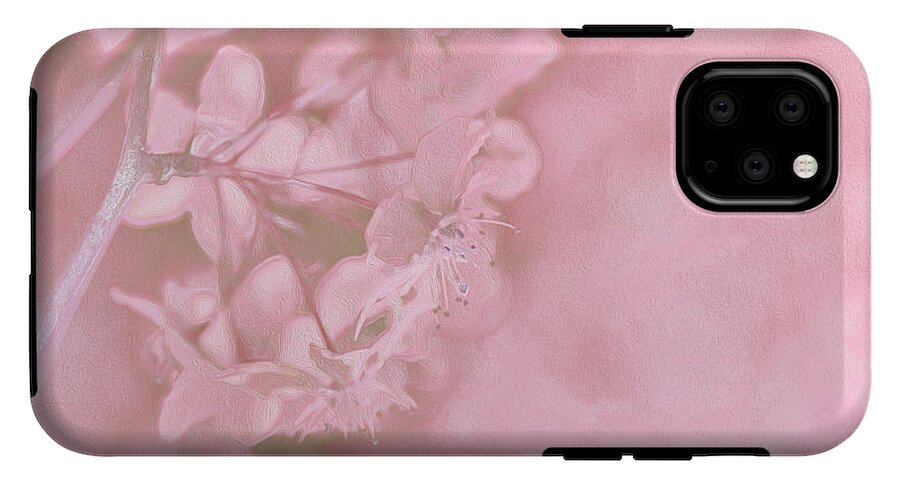 Pink Flowers Background Artistic Backdrop  - Phone Case