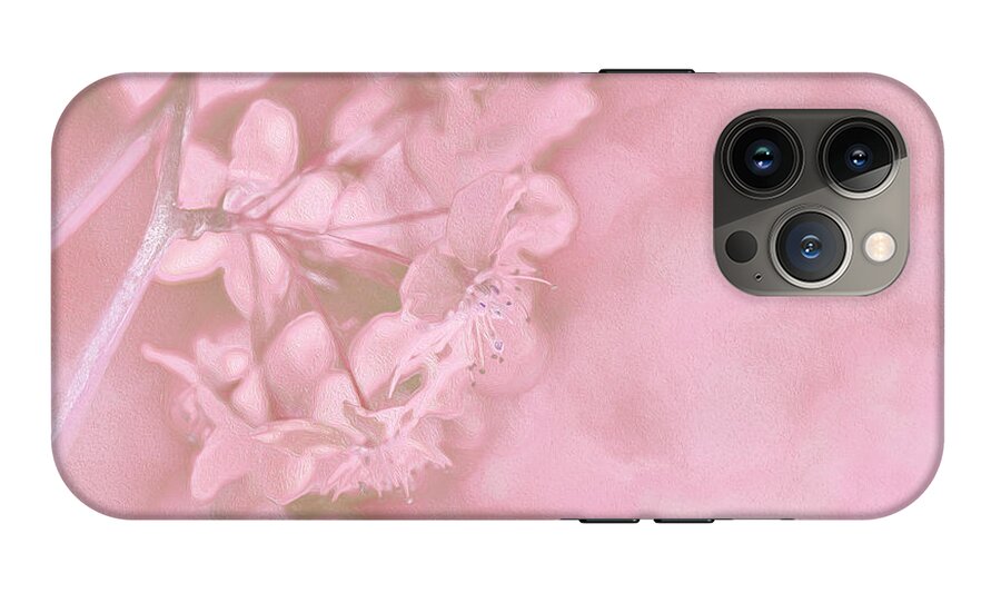 Pink Flowers Background Artistic Backdrop  - Phone Case